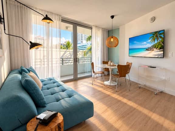 Bright 1BR Condo • Across the street to the beach - Image 2